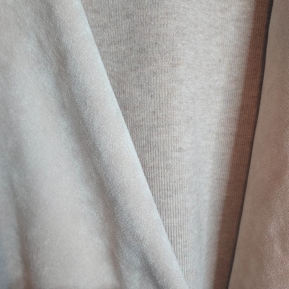 Calvin Klein Faux Suede Sweater Open Waterfall Draped Vest - Picture 9 of 9